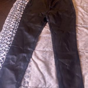 Black leather like material